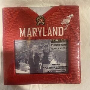 Maryland Red Photo Frame NWT 4x6 picture NCAA jersey